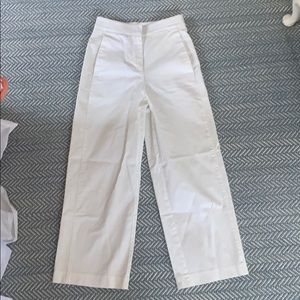 White Linen Wide Leg Pant